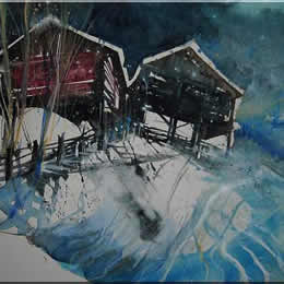 Aquarelle - Winterlandschaften